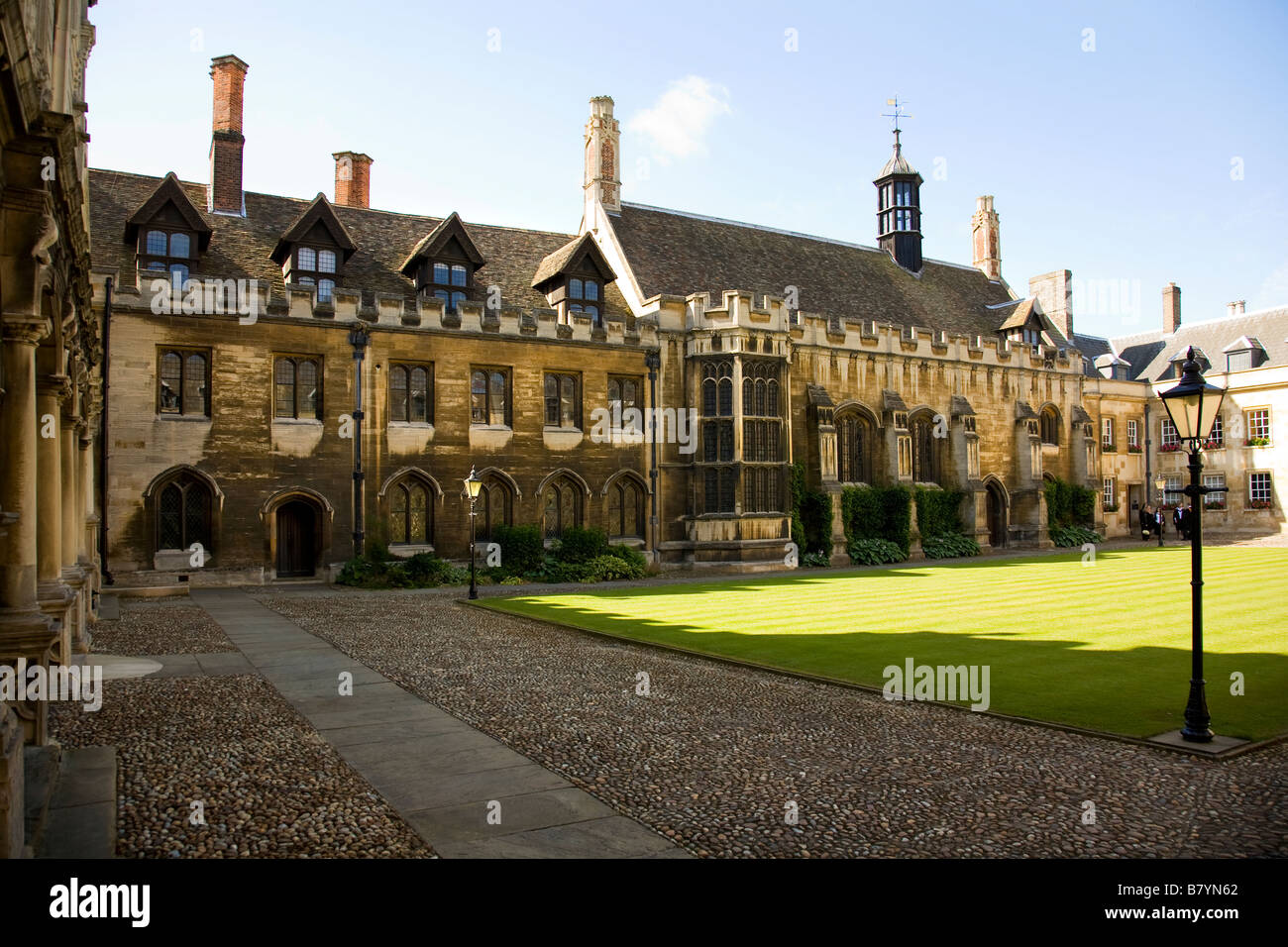 Peterhouse College Cambridge dinning hall, the oldest University college in Cambridge, England Stock Photo