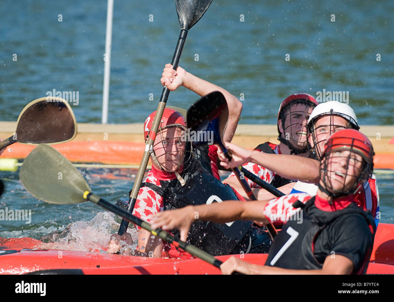 2008 Canoe Polo Championships Stock Photo Alamy