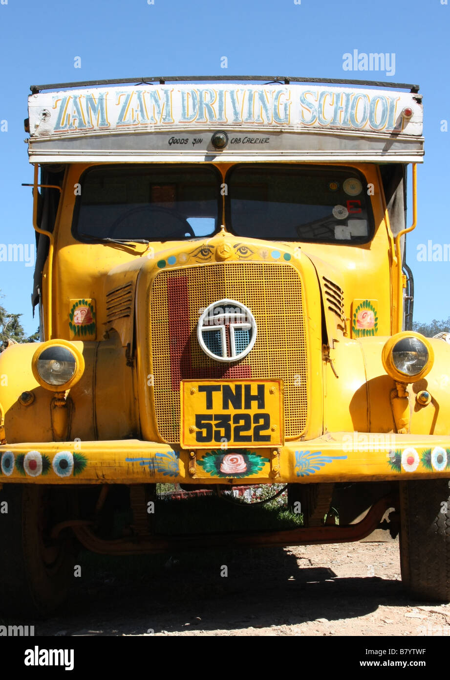 Vintage Tata 1210 SE truck from a driving school at Ooty Tamil Nadu