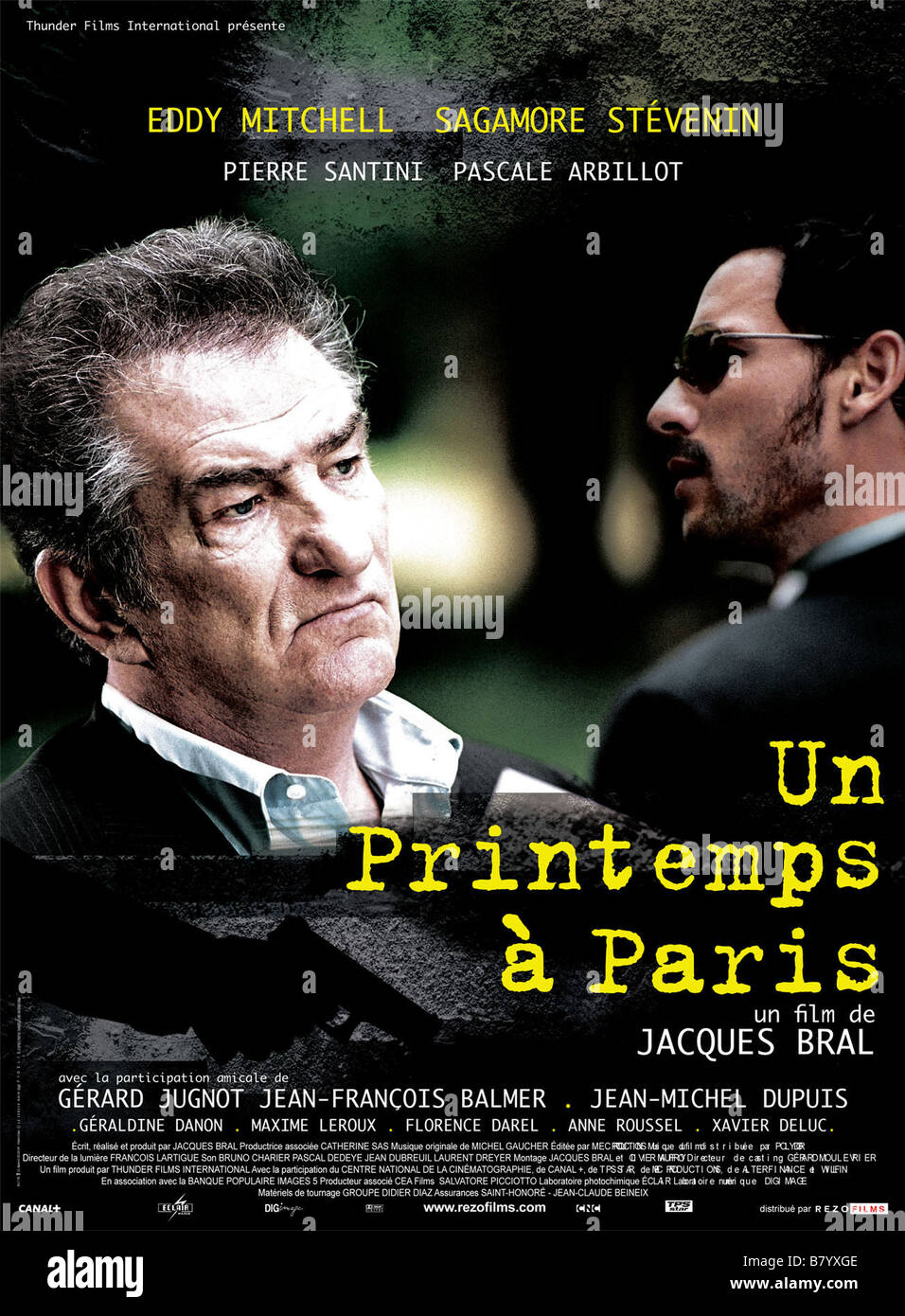 Un printemps à Paris Un printemps à Paris  Year: 2004 - France Affiche / Poster Eddy Mitchell  Director: Jacques Bral Stock Photo