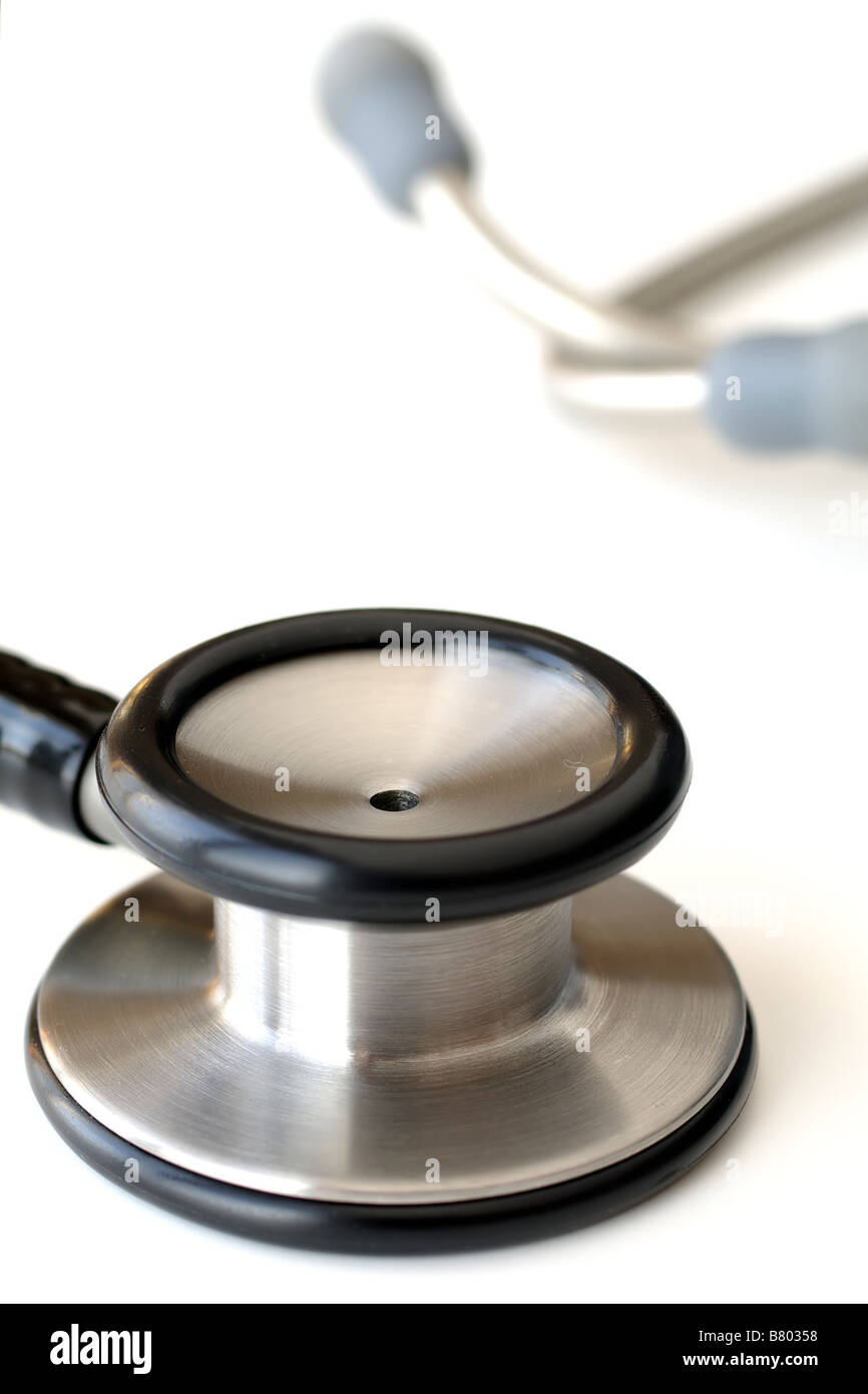 Stethoscope isolated on white Stock Photo
