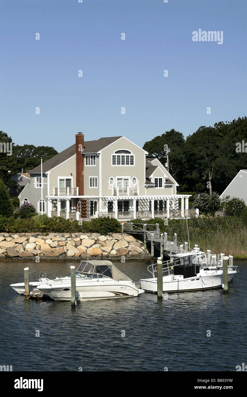 House with a view, Hyannis, Cape Cod, Massachusetts, USA Stock Photo