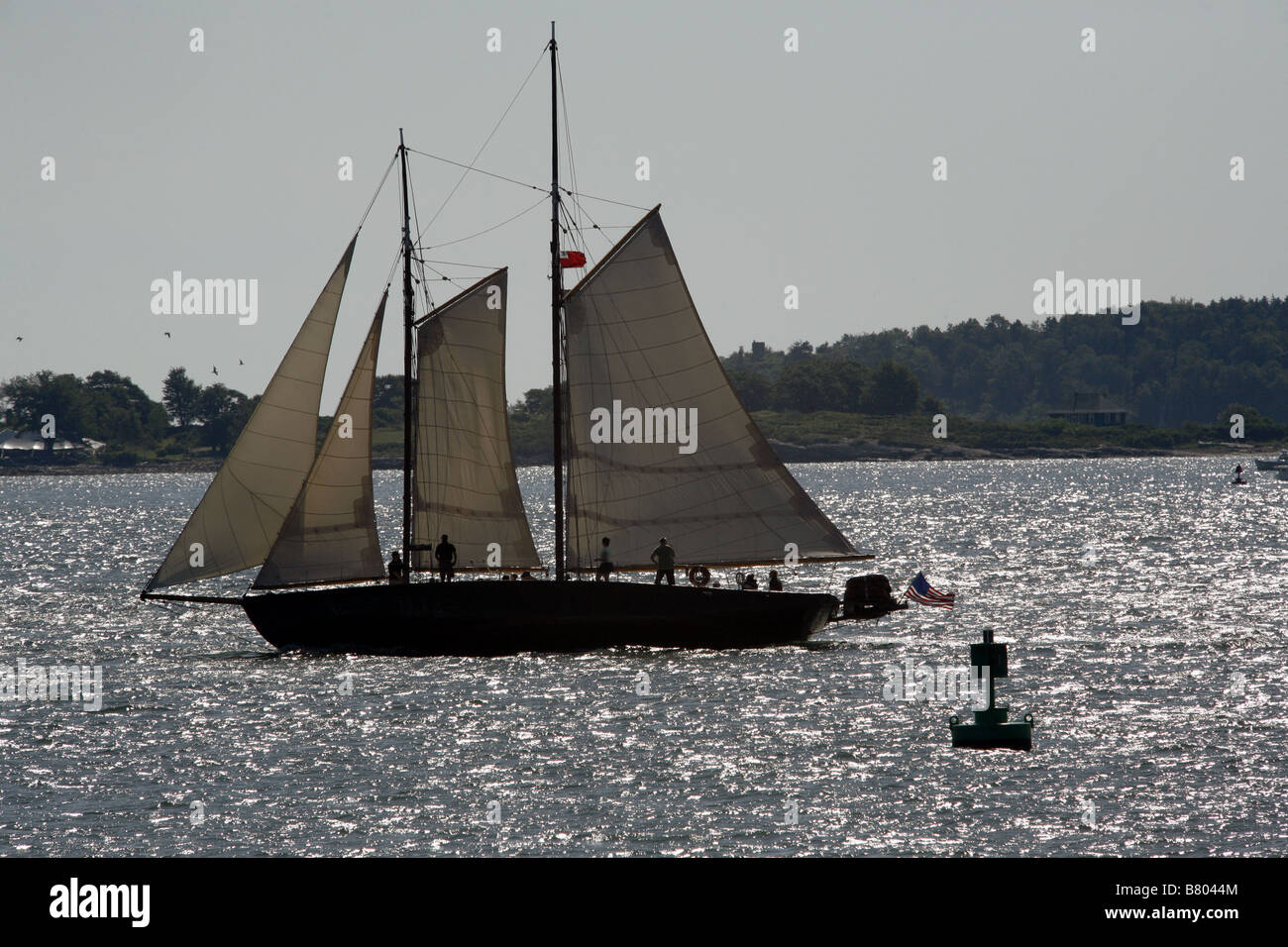 American Schooner, Portland, Maine, USA Stock Photo