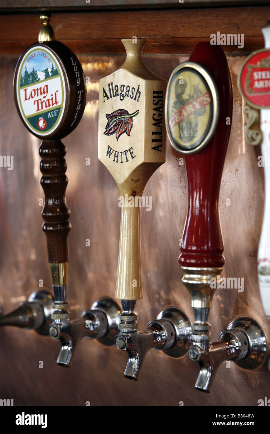 Local Beer & Ale, Portland, Maine, USA Stock Photo