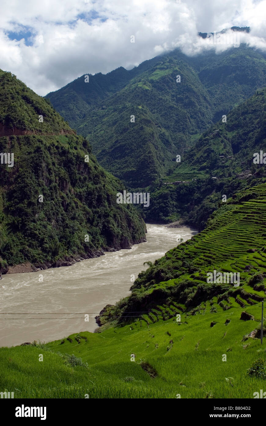 Nu Jiang River Valley, Yunnan, China Stock Photo
