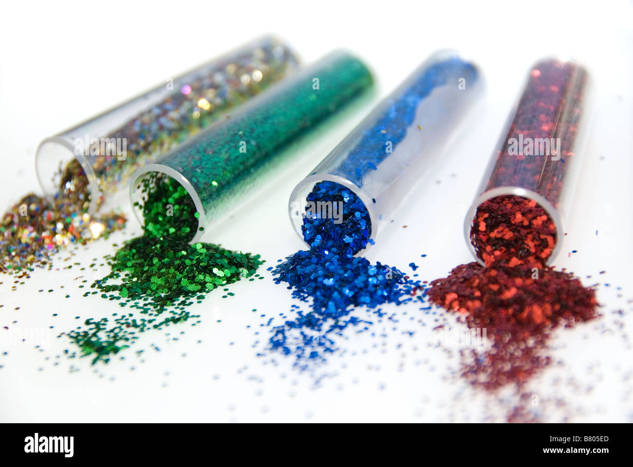 Tube of red glitter hi-res stock photography and images - Alamy