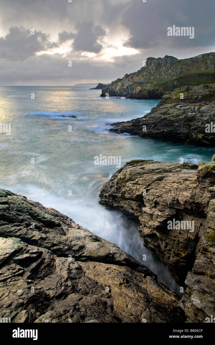 cudden point from piskies cove near perranuthnoe cornwall Stock Photo ...