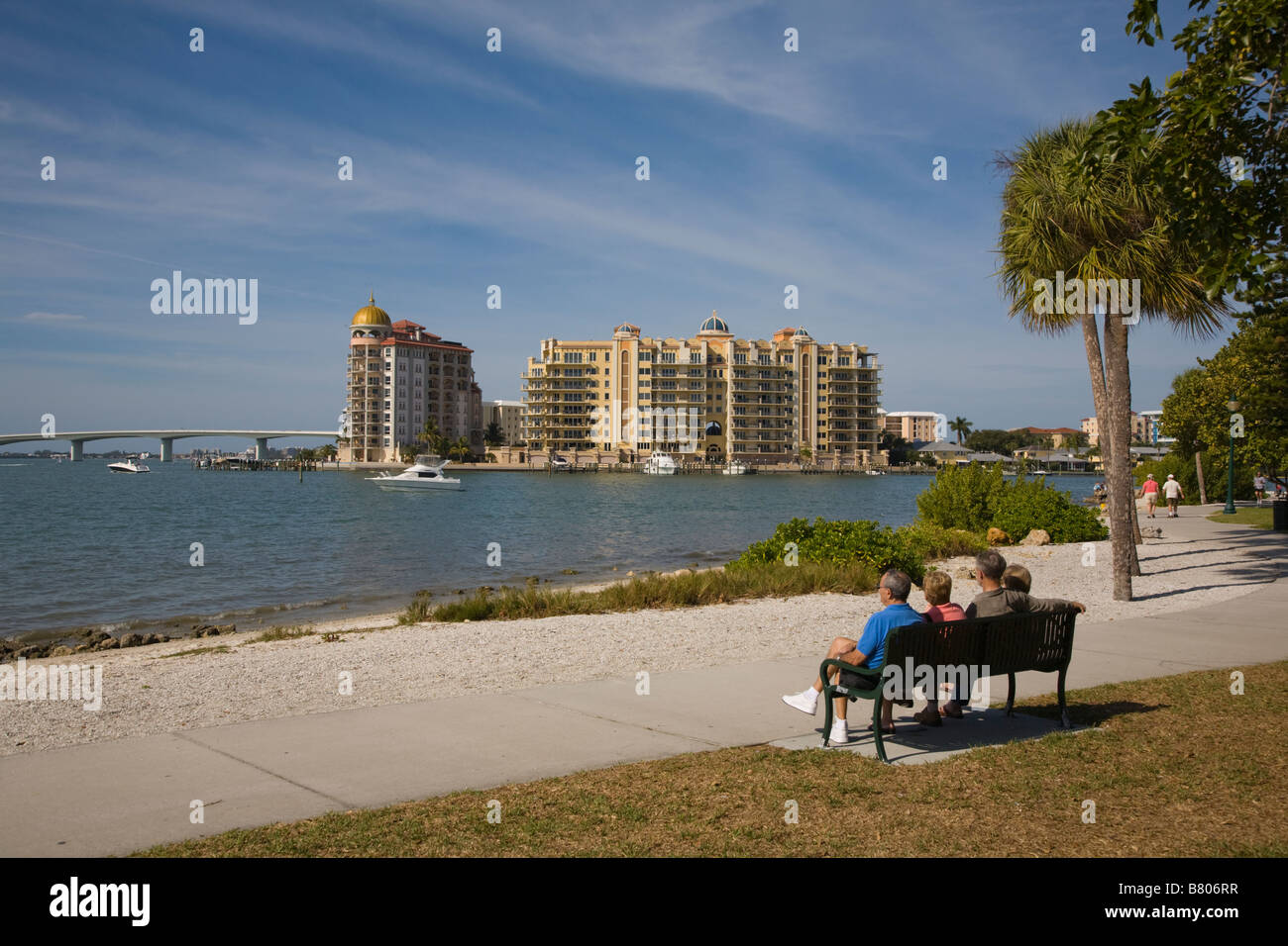 Bayfront Park on Sarasota Bay in Sarasota Florida Stock Photo Alamy