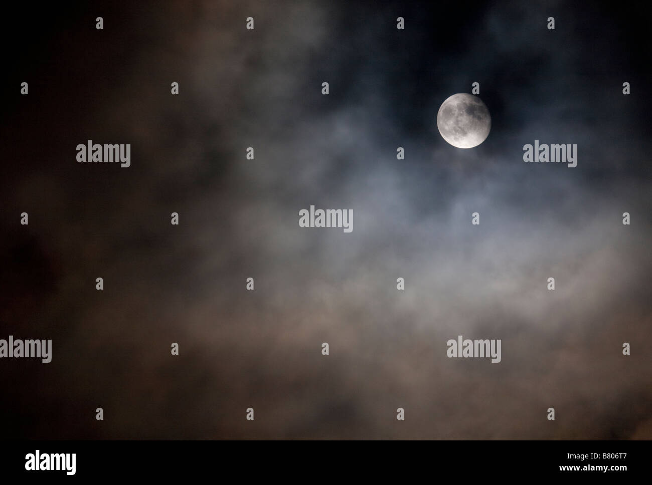 Full moon at night sky Stock Photo - Alamy
