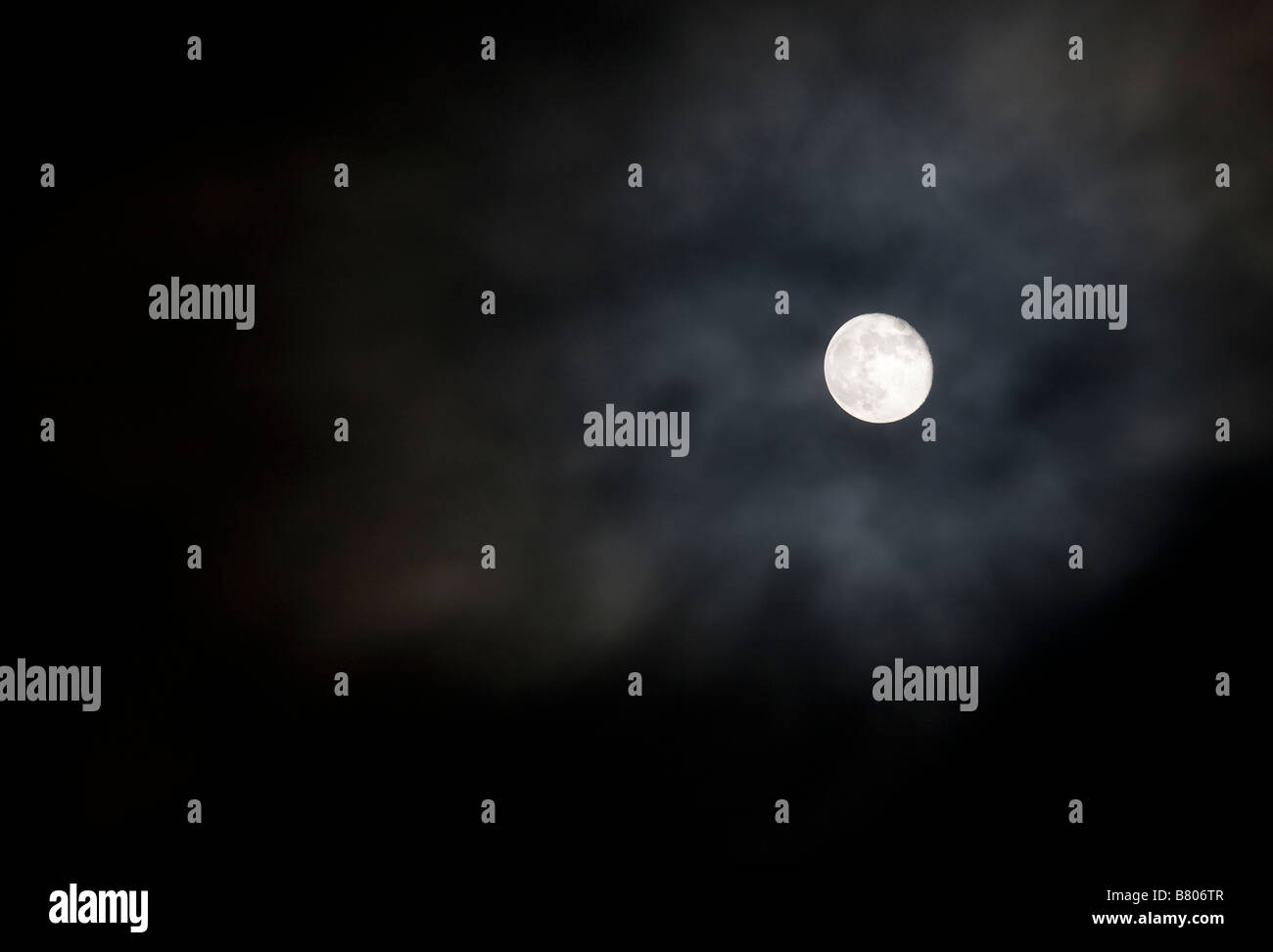 Full moon at night sky Stock Photo - Alamy