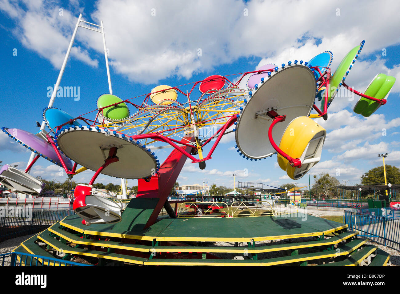 Ride at Fun Spot USA on US 192, Kissimmee, Orlando, Central Florida, USA Stock Photo