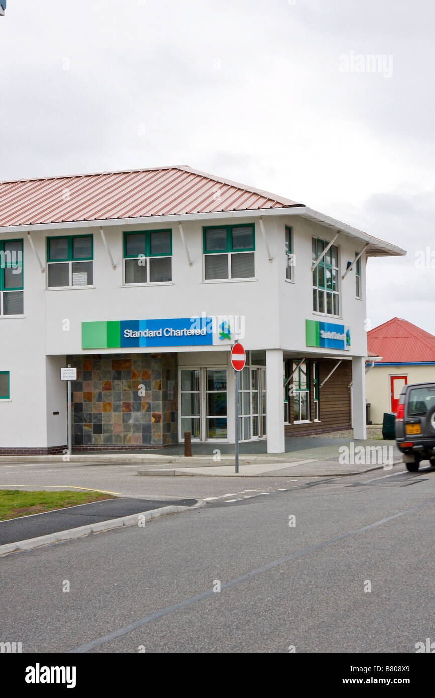 Bank Standard Chartered Stanley Falkland Islands Stock Photo Alamy