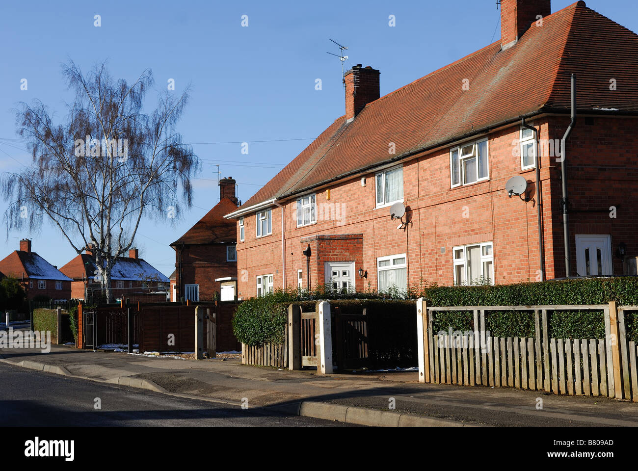 Nottingham Council House Estate(aspley Stock Photo Alamy