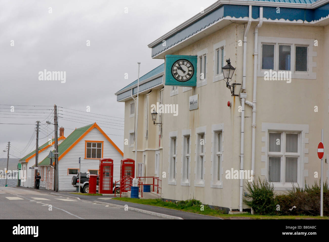Post Office Stanley Falkland Islands Stock Photo Alamy