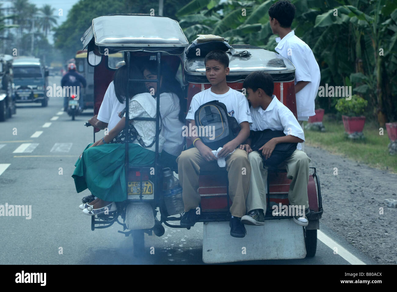 PHILIPPINES Manila Tricycle Taxis on the Streets of Manila Moshe Shai ...