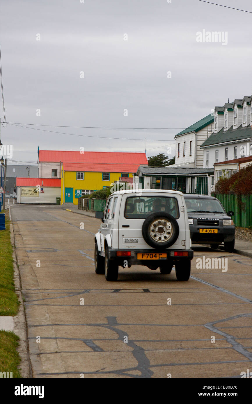 Stanley Falkland Islands houses buildings Stock Photo Alamy