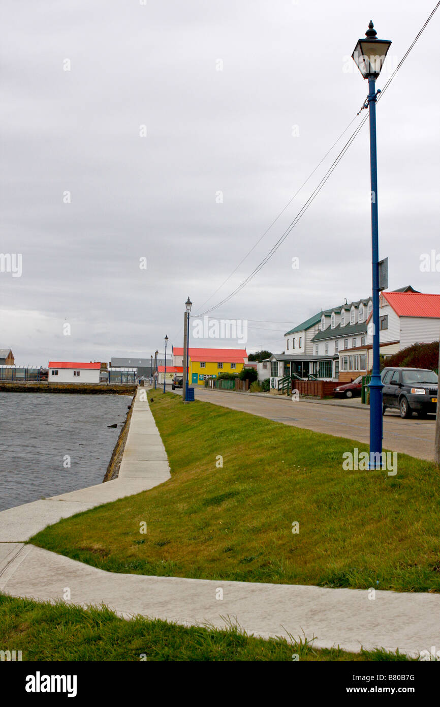 Stanley Falkland Islands houses buildings Stock Photo Alamy