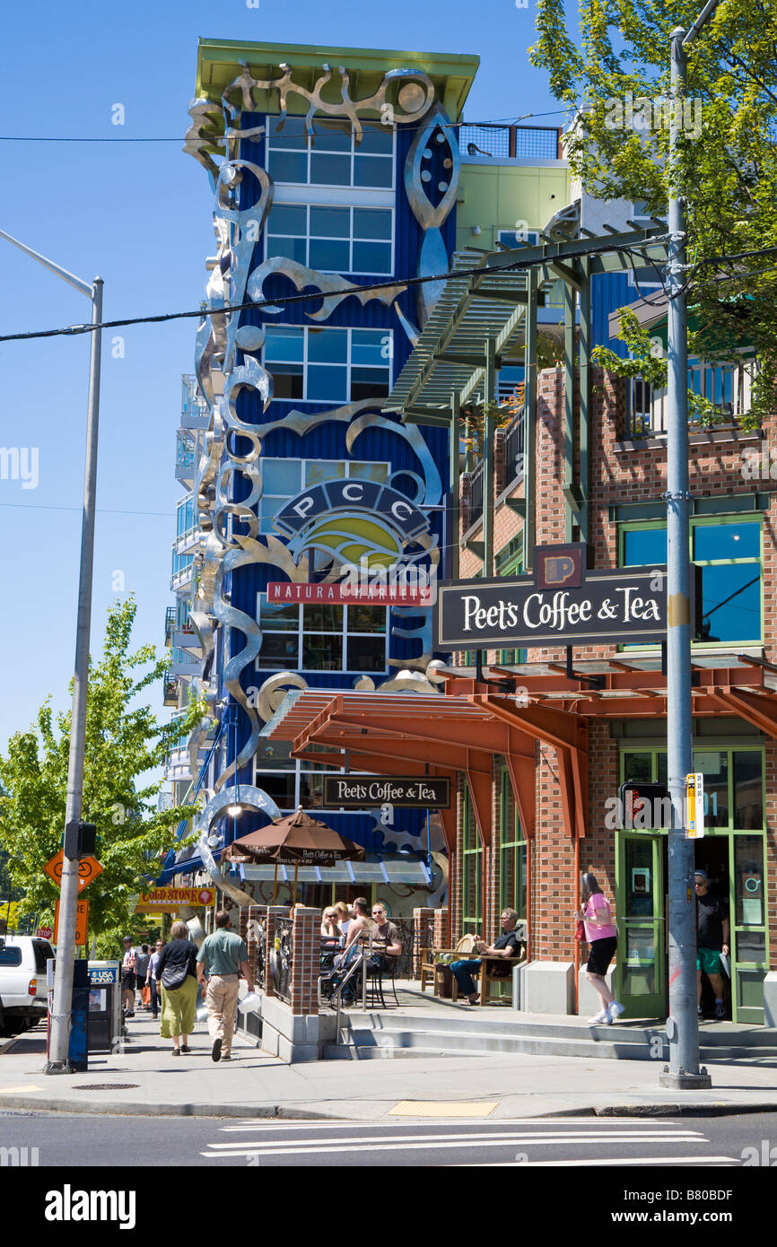Unique architecture in Fremont neighborhood of Seattle, Washington