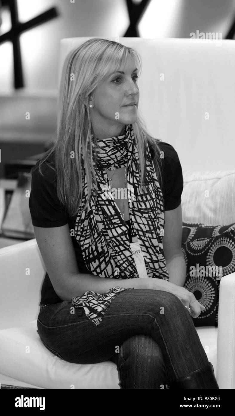 Designer 'Lisa Taylor' of ChairSource in Interior Design Show in Toronto on February 7, 2009 Stock Photo