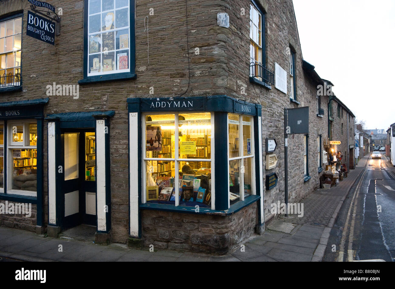 Bookshop Hay on Wye Wales United Kingdom Europe Stock Photo