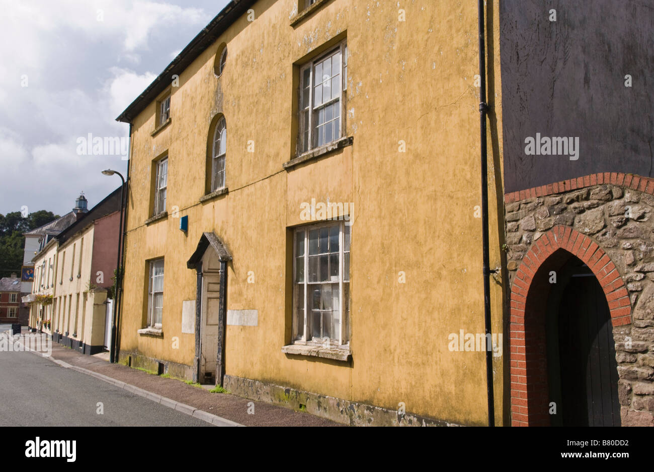 Run down large detached house in rural town of Usk