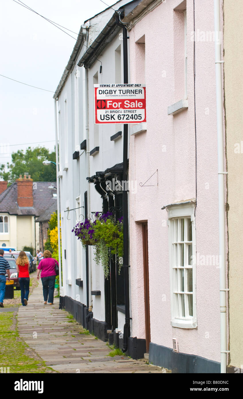 Terrace of houses rural town housing house for sale in Usk