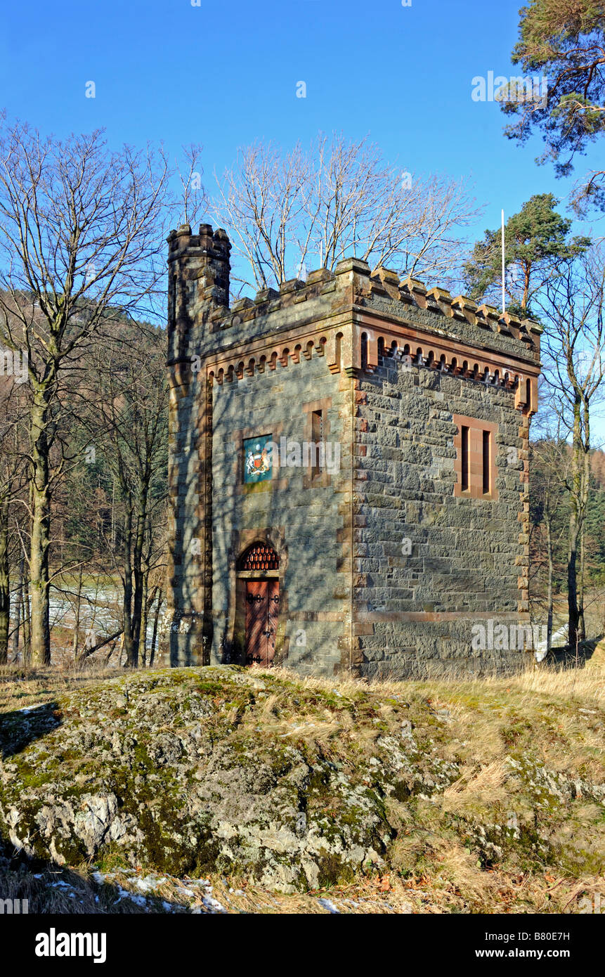Water Control tower, Thirlmere Reservoir. Lake District National Park