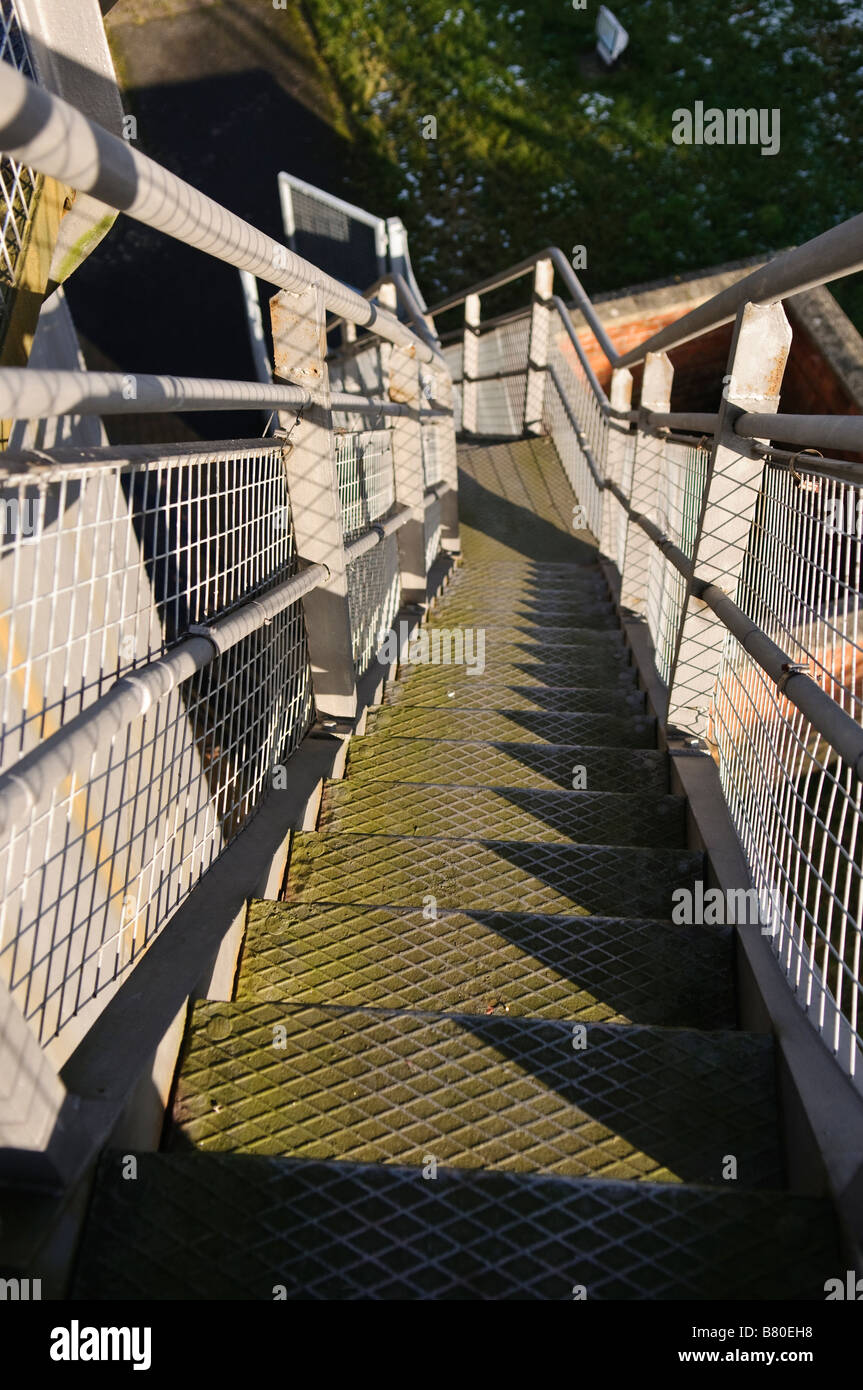 Steps on Gas Tower Stock Photo