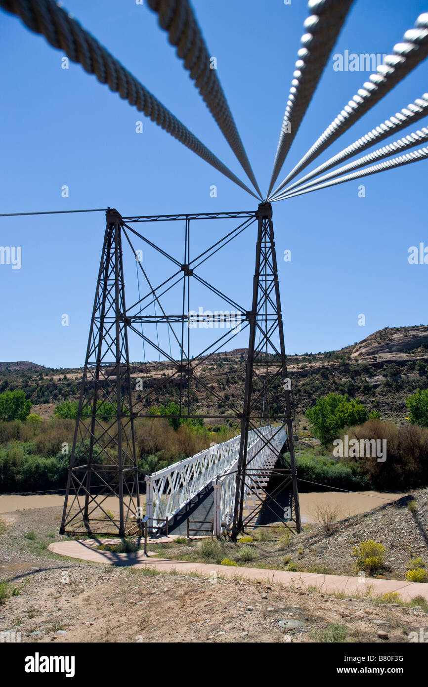 Dewey Suspension Bridge, constructed in 1916, is Utah's longest