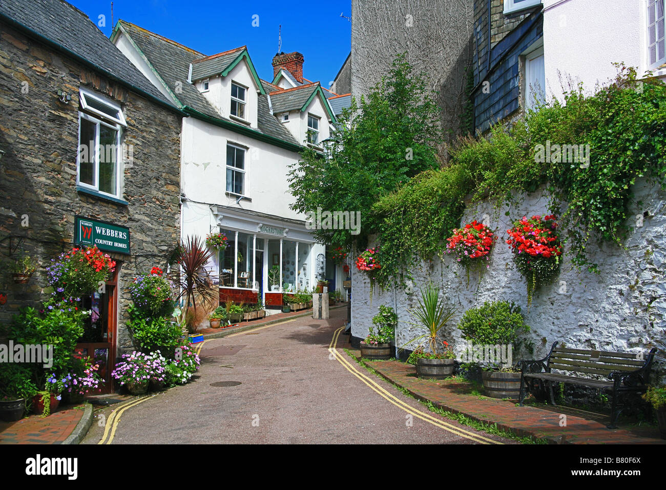 Estate Agent's premises in Queen Street, Lynton, North Devon, England