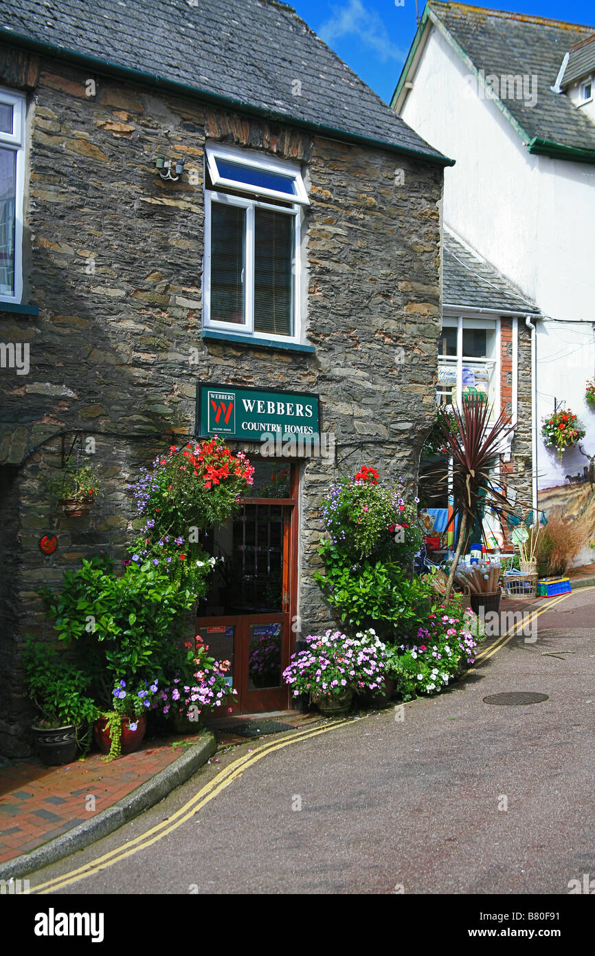 Estate Agent's premises in Queen Street, Lynton, North Devon, England