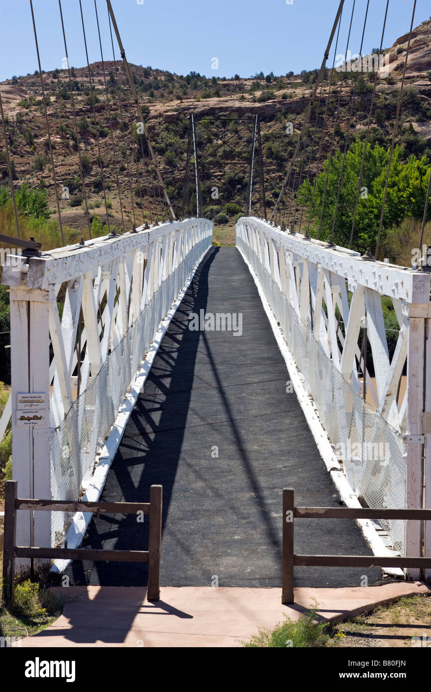 Dewey Suspension Bridge, constructed in 1916, is Utah's longest