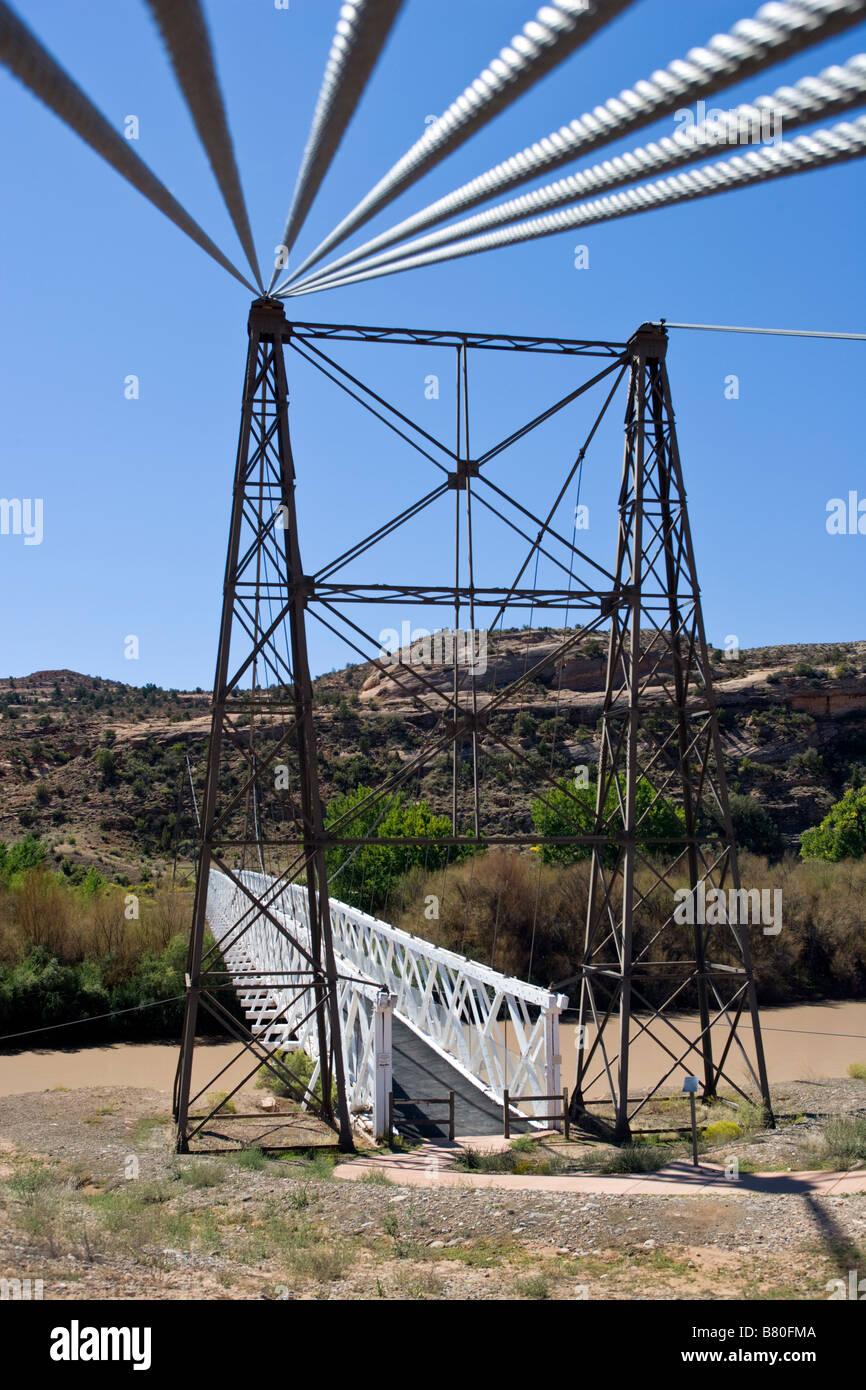 Dewey Suspension Bridge, constructed in 1916, is Utah's longest