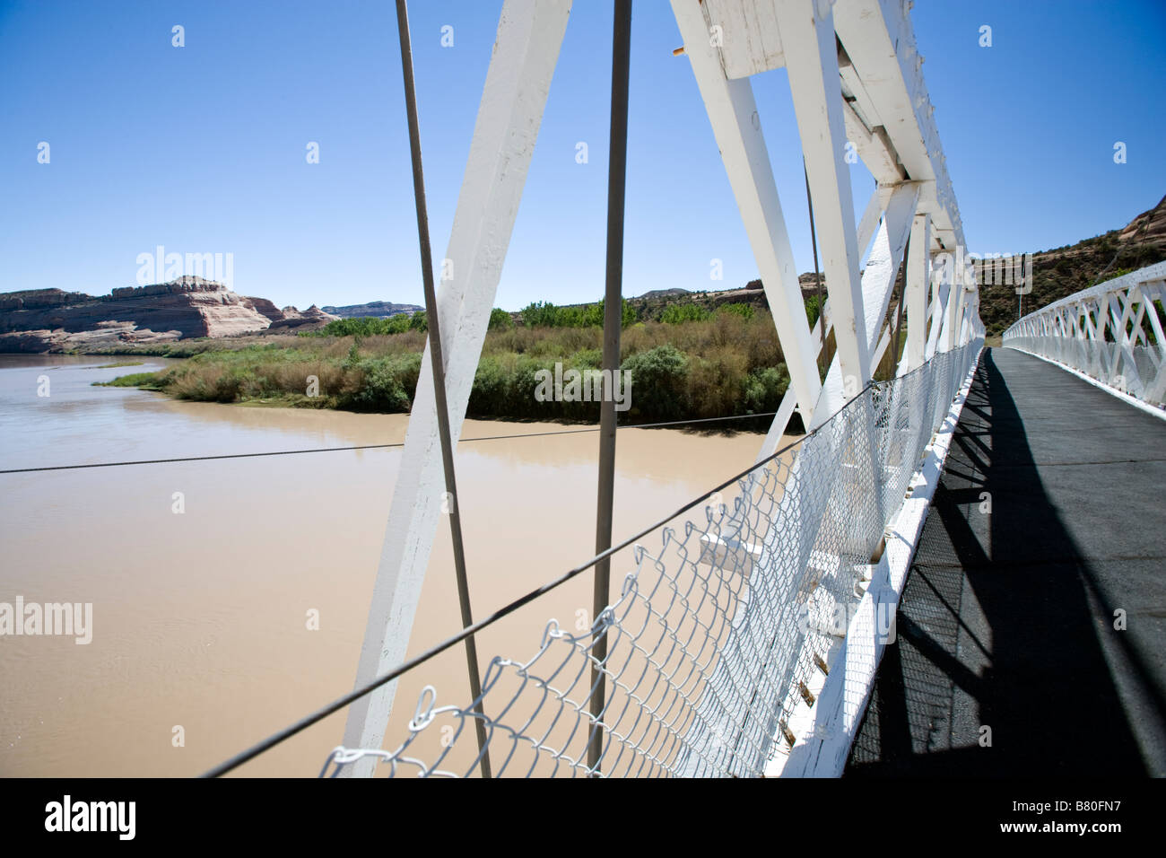 Dewey Suspension Bridge, constructed in 1916, is Utah's longest