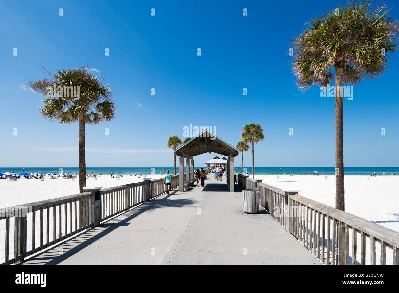 Pier at Clearwater Beach, Gulf Coast, Florida, USA Stock Photo - Alamy