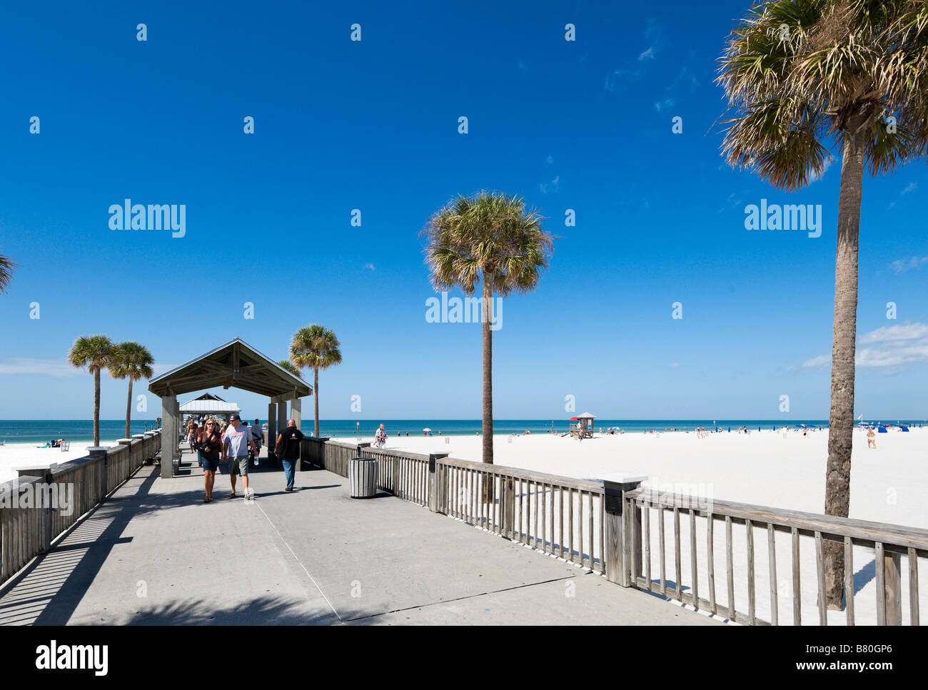 Pier at Clearwater Beach, Gulf Coast, Florida, USA Stock Photo