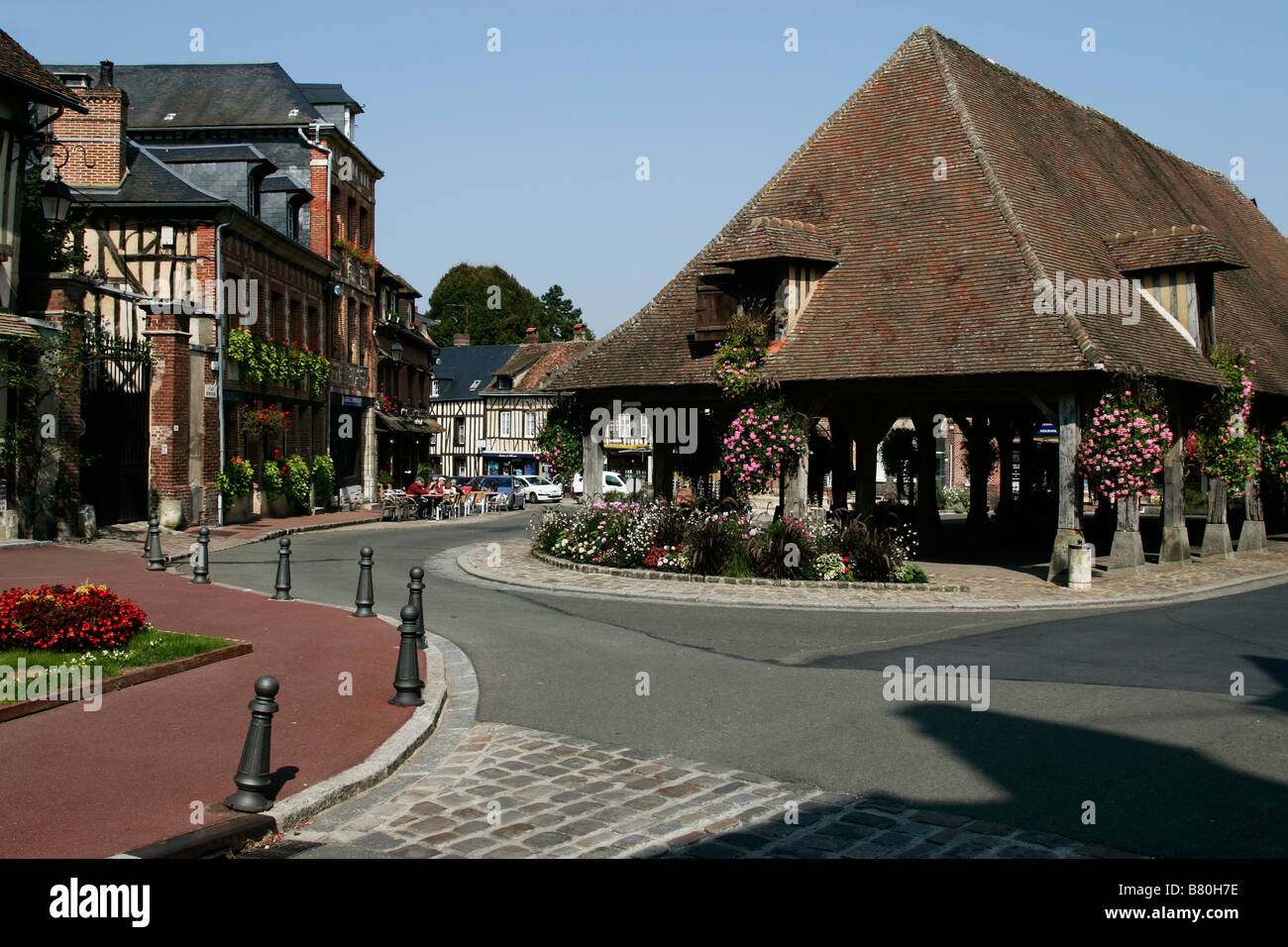 Lyons-la-foret, a village in Normandy France. Stock Photo
