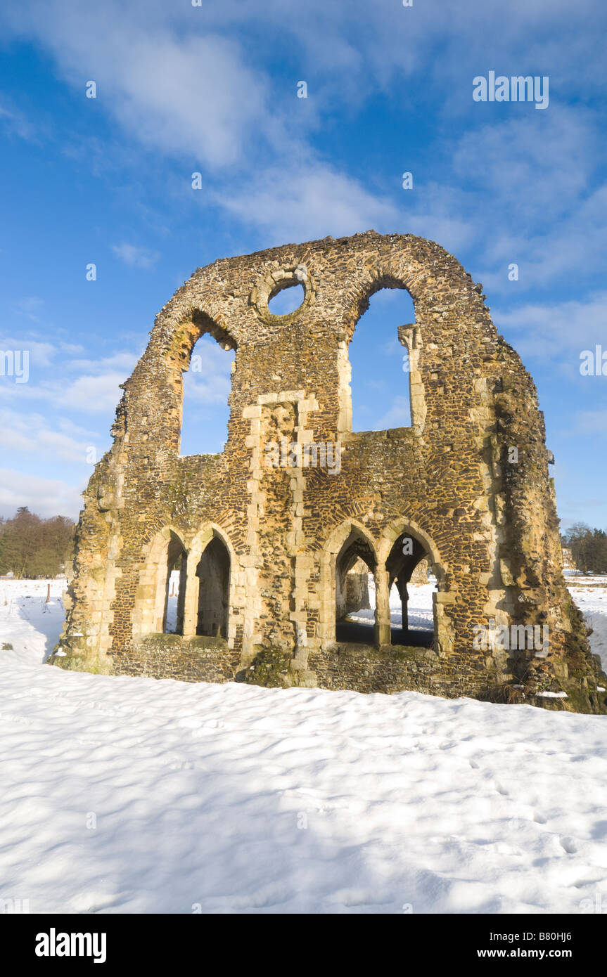 Waverley Abbey Ruins Surrey UK Stock Photo