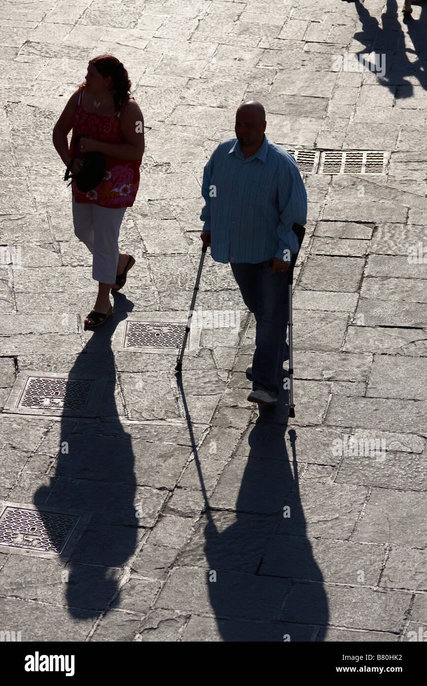 High angle people walking hi-res stock photography and images - Alamy