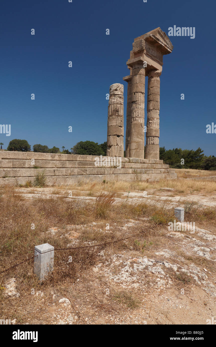 Remains of the Appolo Pythios Temple the patron deity of the city on ...