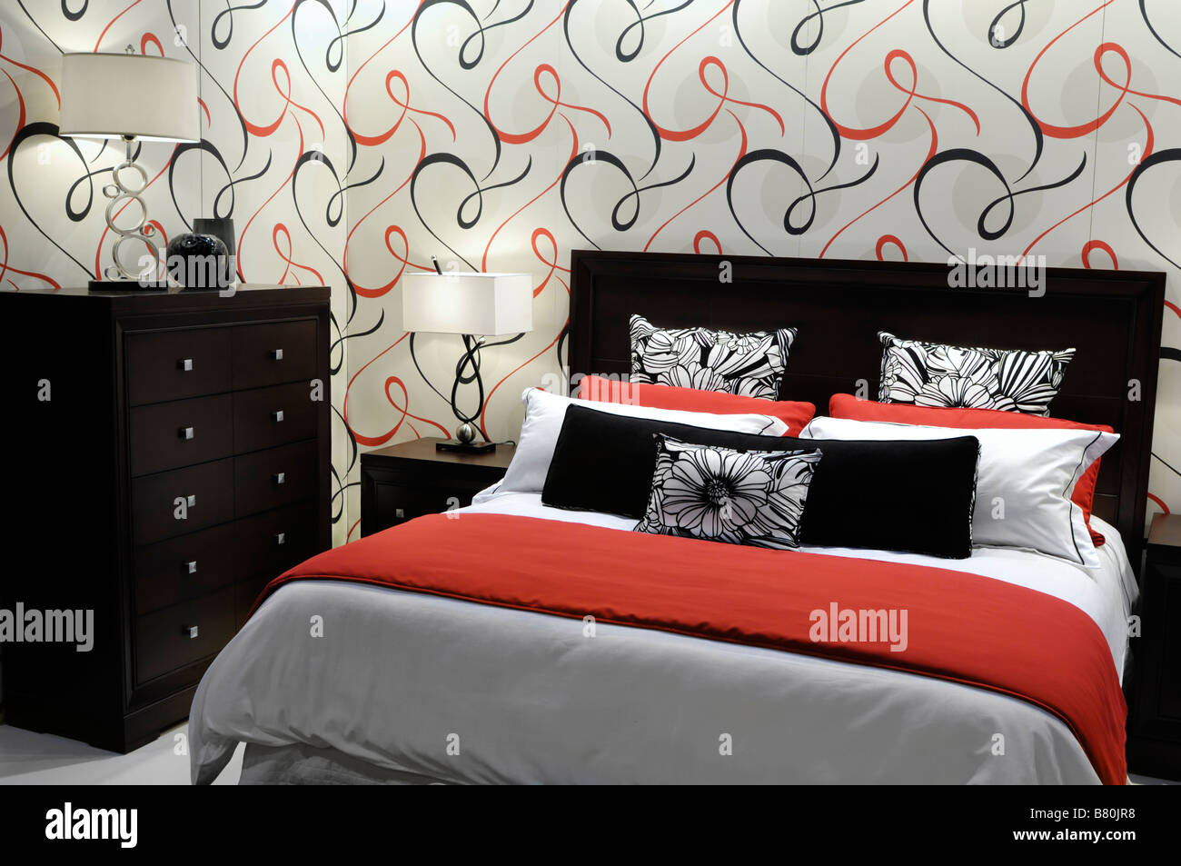 Bedroom interior design Stock Photo