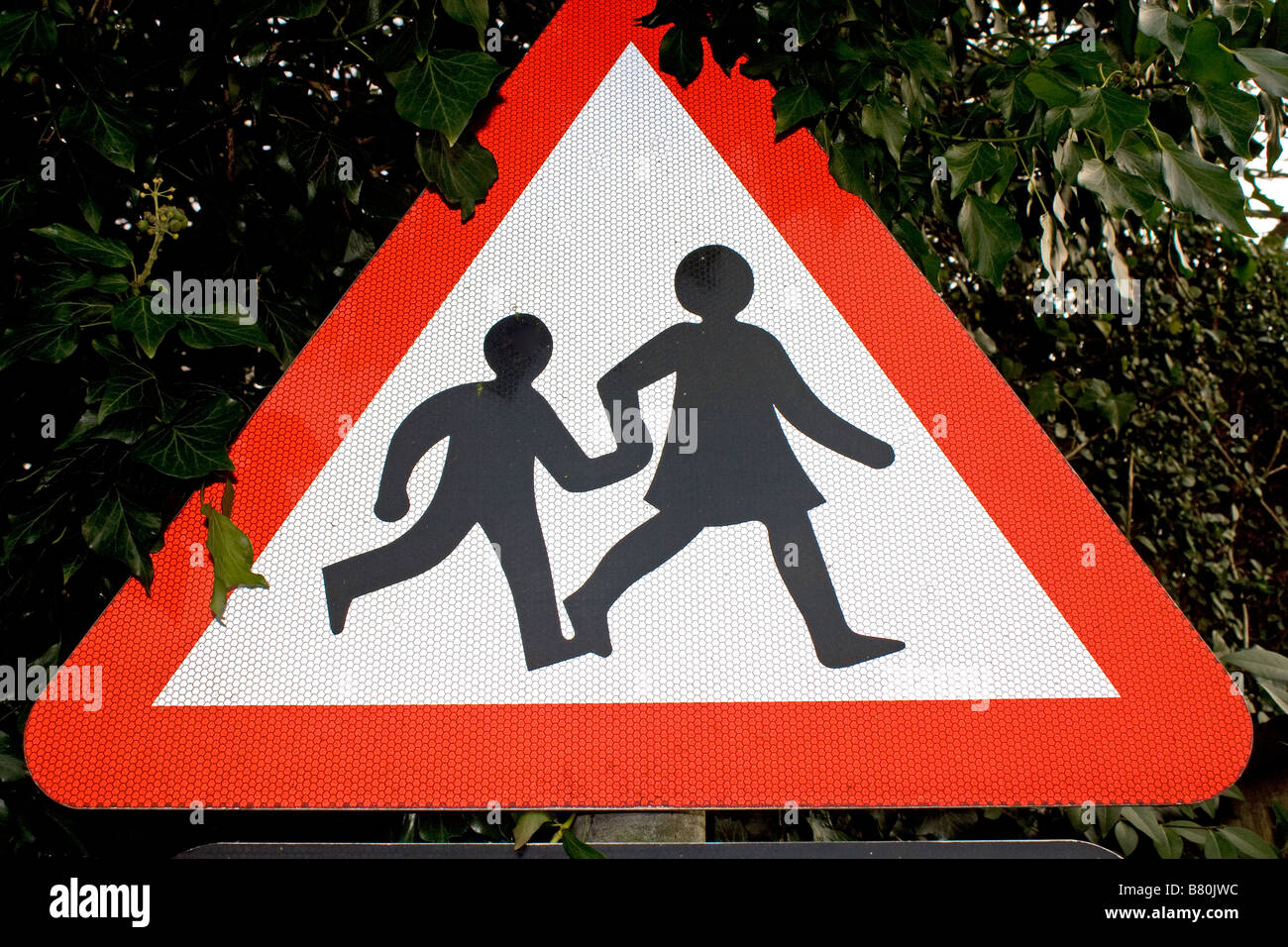 School warning Road Sign Stock Photo