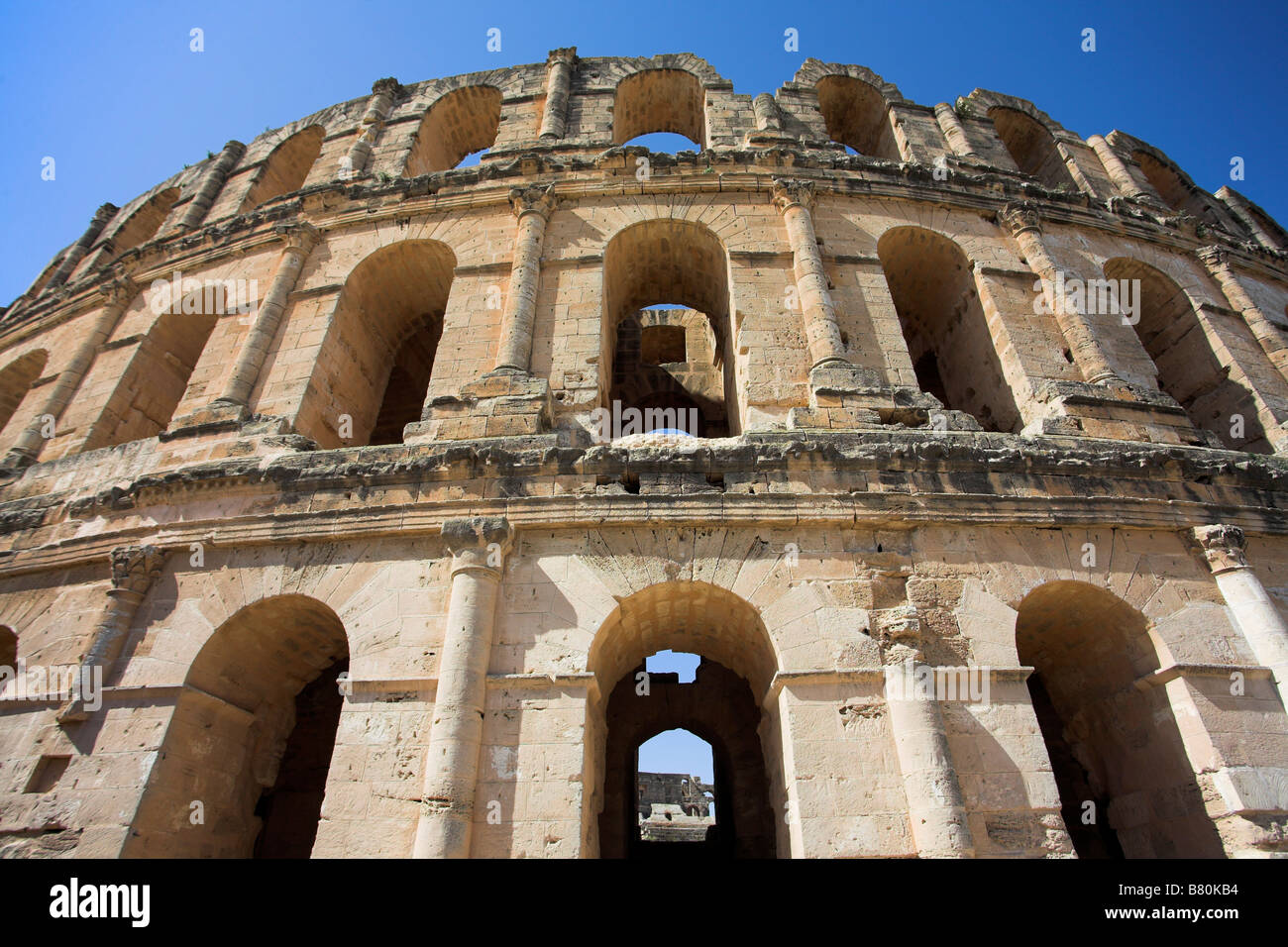 The Roman amphitheatre / Coliseum. El Jem, Tunisia Stock Photo - Alamy