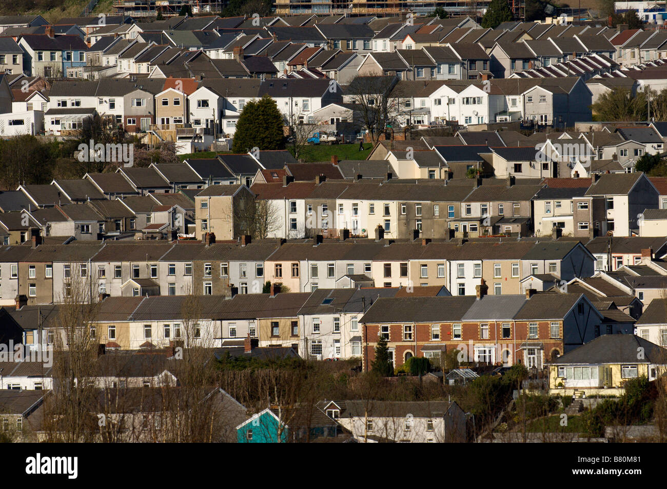 Residential property Merthyr Tydfil Wales United Kingdom Europe Stock Photo