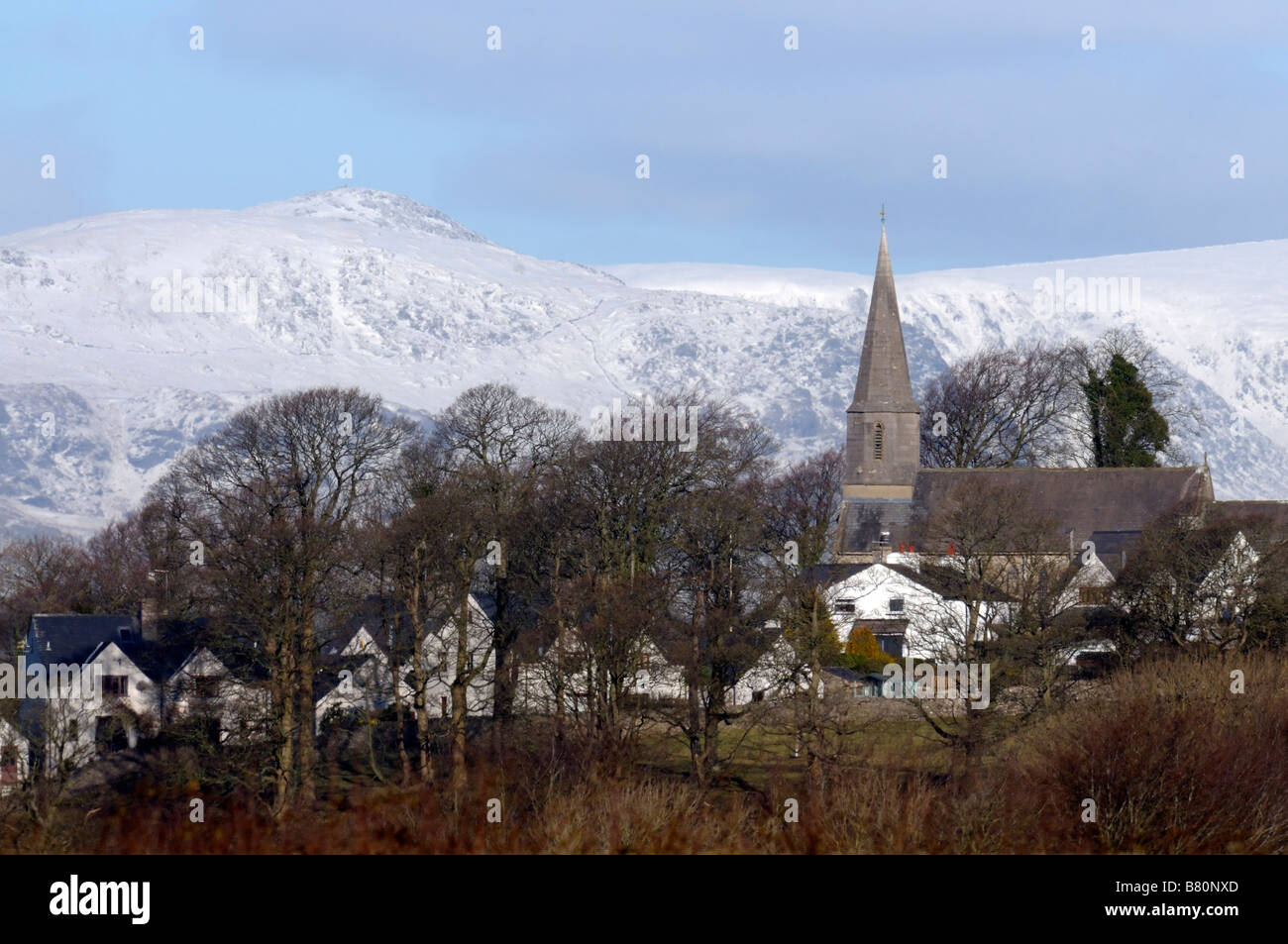 The village of Levens in Cumbria Stock Photo Alamy