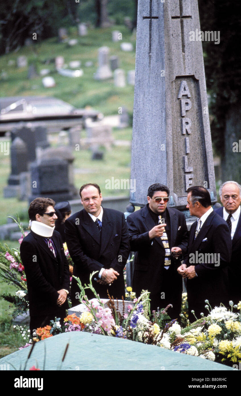 The Sopranos  TV-Series 1999-2007 USA 2000 Season 2  Created by David Chase Michael Imperioli, James Gandolfini, Vincent Pastore, Tony Sirico, Jerry Adler Stock Photo