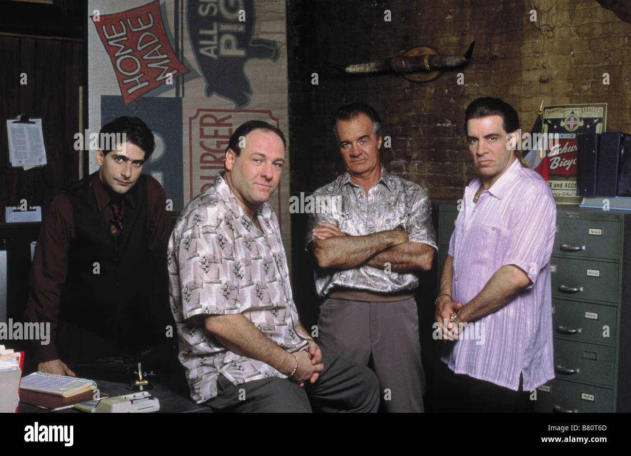 The Sopranos  TV-Series 1999-2007 USA 2000 Season 2  Created by David Chase Michael Imperioli, James Gandolfini, Tony Sirico, Steve Van Zandt Stock Photo