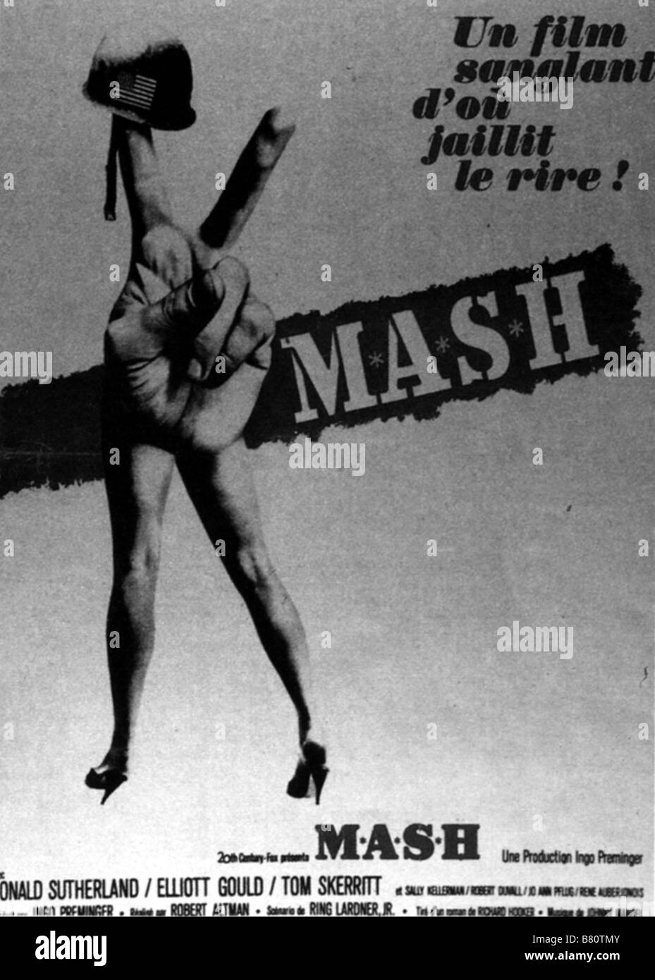 Mash Year: 1970 USA Director: Robert Altman Movie poster  Golden Palm Cannes 1970 Stock Photo
