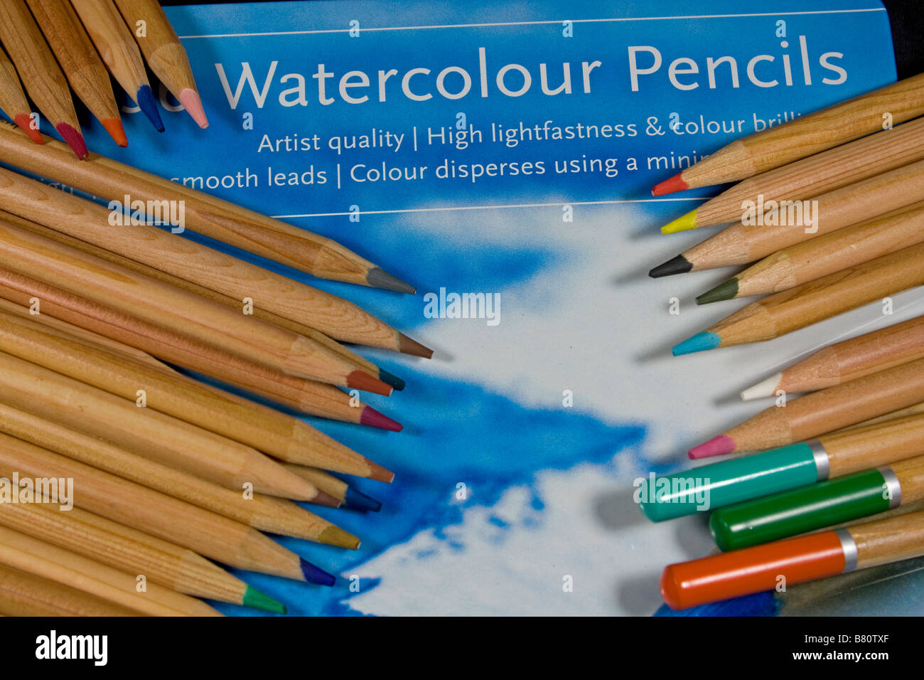 WHS Water Colour Pencils crayons Stock Photo Alamy