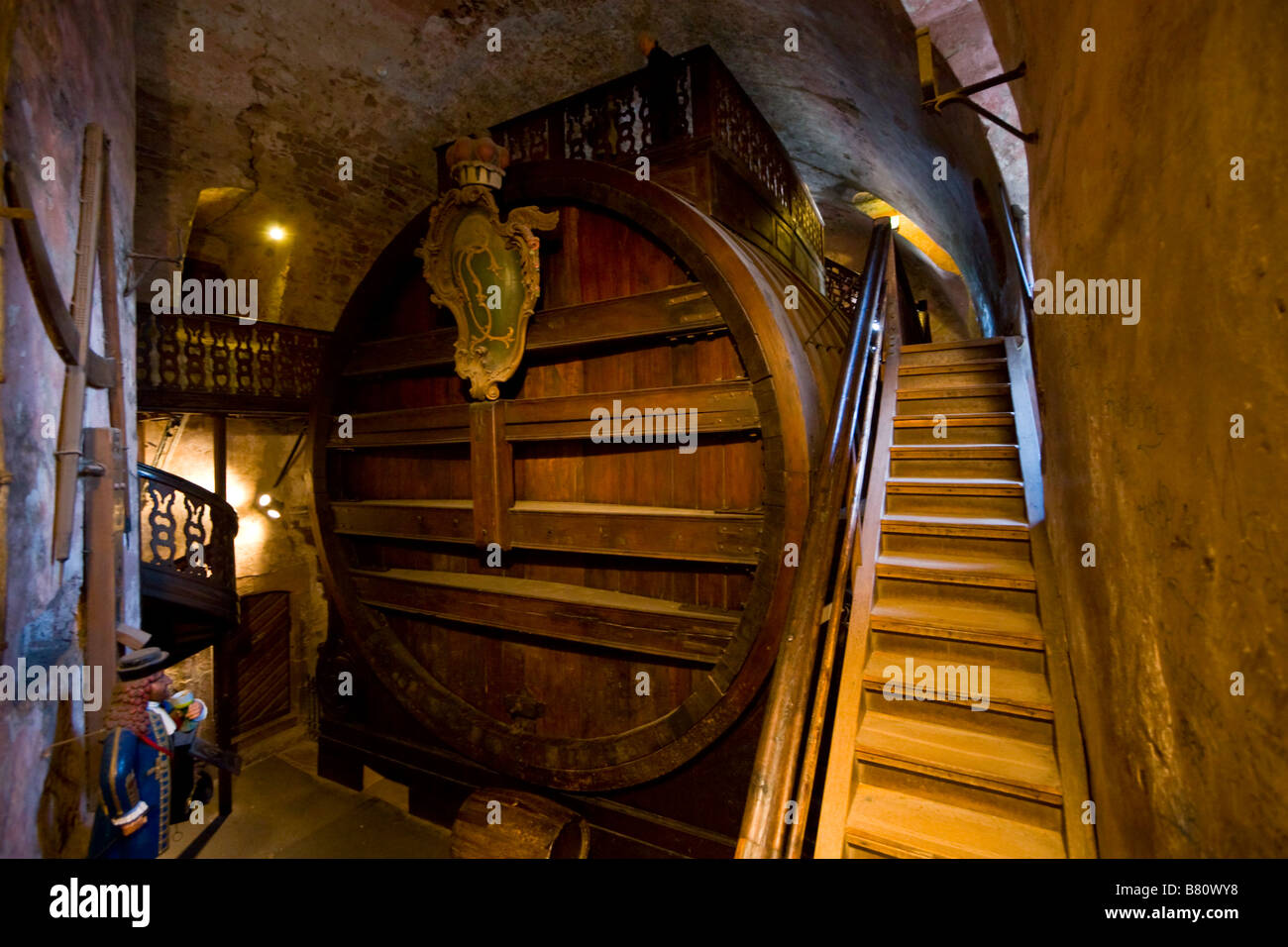 The big wine barrel in Heidelberg castle Stock Photo Alamy